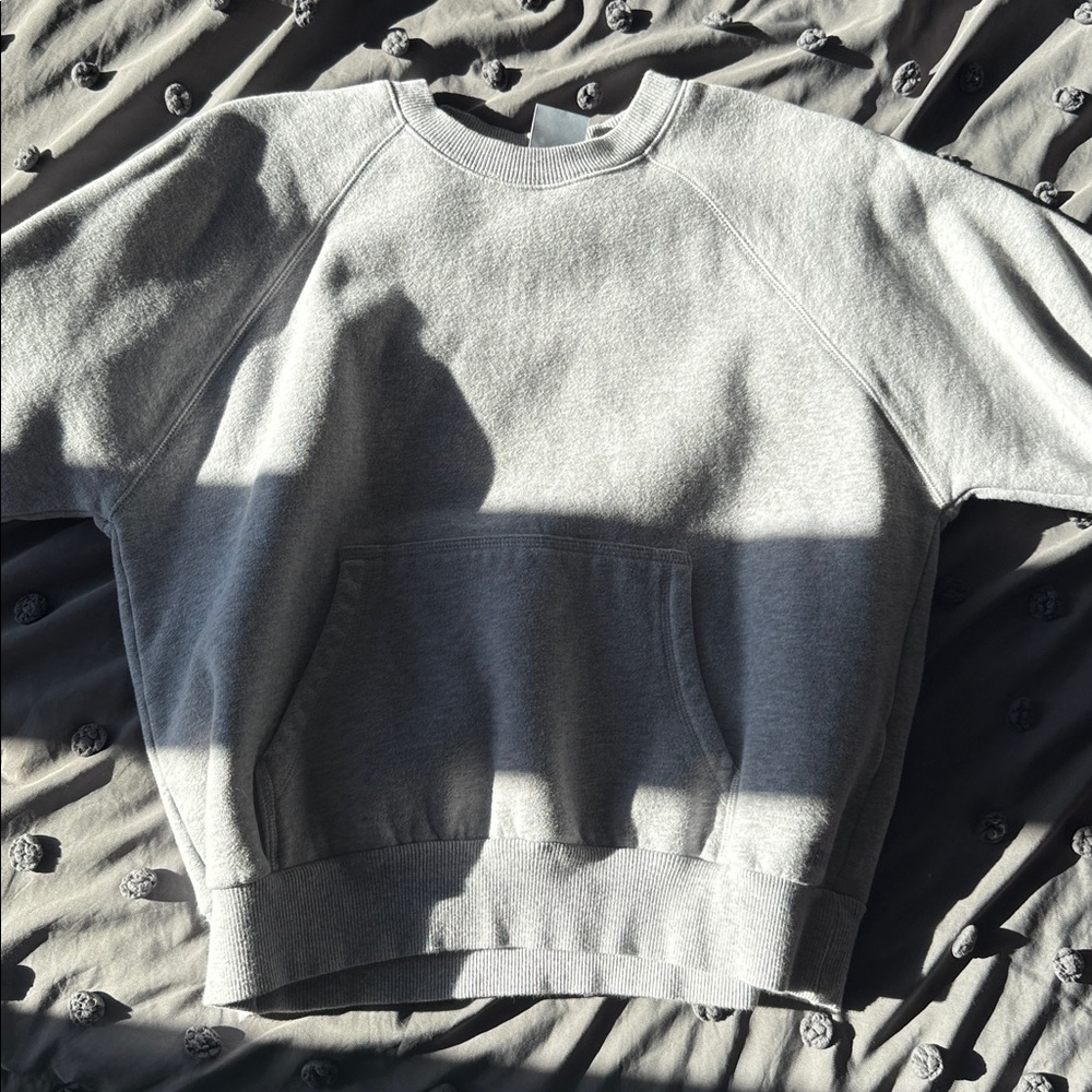 TNA Cozy Fleece Boyfriend Sweatshirt in Gray